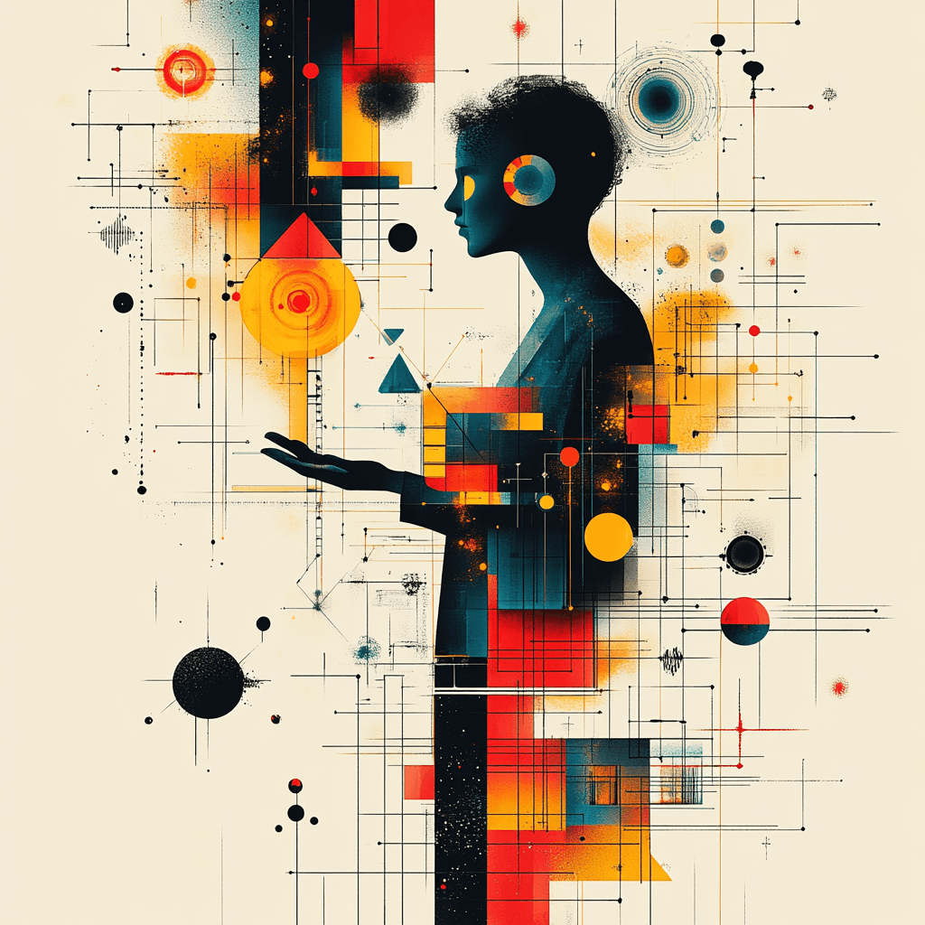 Flat design illustrating visionary concepts and legacy building in numerology.