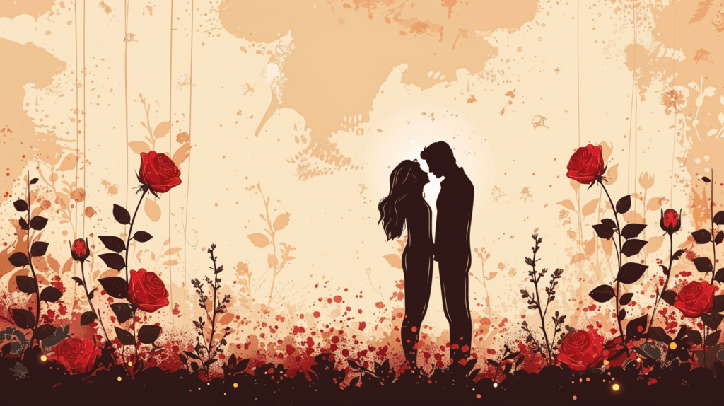 Flat design of romantic implications of number 49