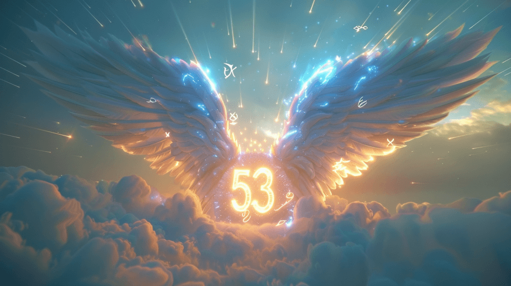 interpretation of celestial angel number 53 scene