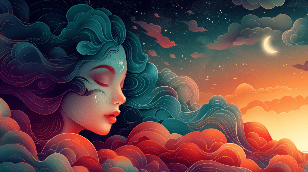 A person surrounded by clocks all showing 5:55, representing the numerology meaning. interpretation of dynamic numerology 55 concept