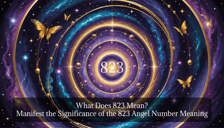 823 Angel Number Meaning